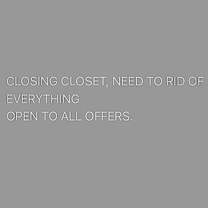 THANK YOU. Cleaning out the closet. 🤩